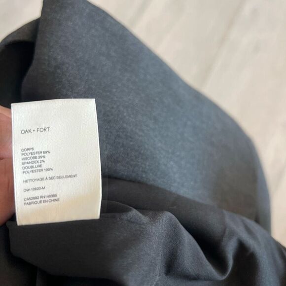 Oak + Fort dark gray  Oversized Blazer in size small - Picture 6 of 9